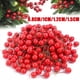 thumbnail image 2 of 1000/50x Mini bayas artificiales, bayas rojas falsas, estambres de cereza para Navidad, adorno de corona floral, decoración para fiesta de Año Nuevo, hogar, 2 of 5
