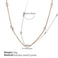 thumbnail image 6 of PISONIC Elegant Crystal Stone Pendant Necklace, Chain Necklace Jewelry For Women, 6 of 6
