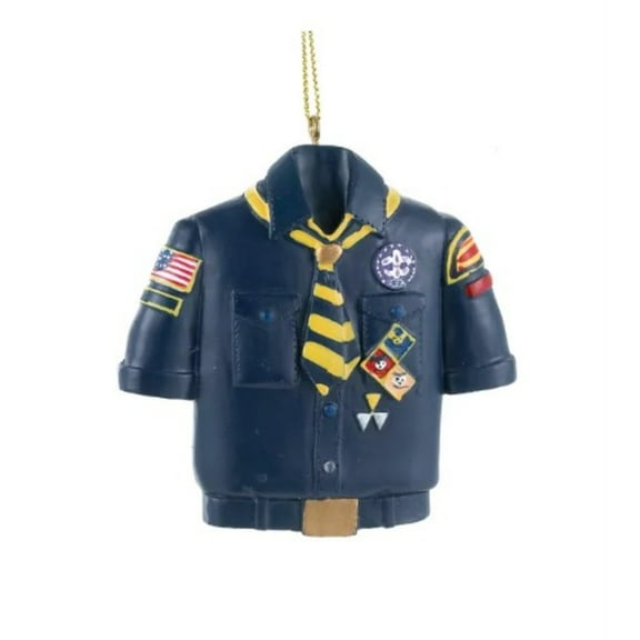 Kurt Adler Resin Christmas Tree Ornament, Cub Scout Blue Shirt Ornament