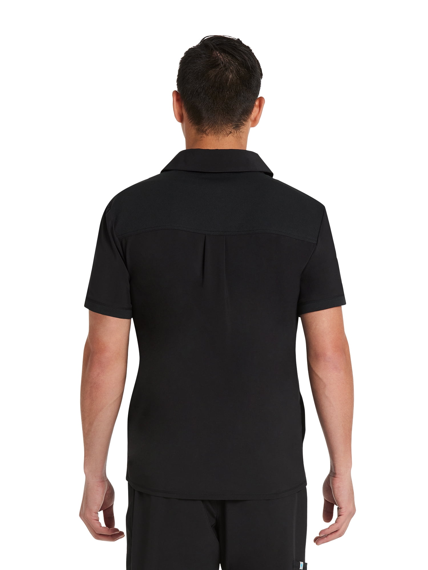 Scrubstar Men's Premium Performance Stretch Polo Scrub Top, Sizes XS-3XL