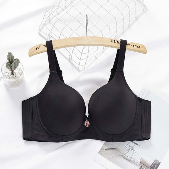 CALAFEBILA Push up Women Bras Lace Half Cup Bras Comfortable Double Breasted Bras