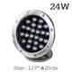 thumbnail image 3 of Lámparas de fuente LED de acero inoxidable IP68, luces de piscina impermeables, lámparas subacuáticas LED ajustables de 12 V/24 V, luces de estanque RGB, 3 of 5