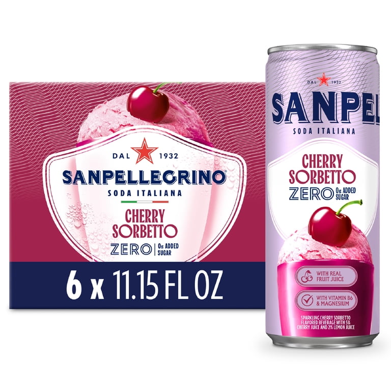 Sanpellegrino Soda Italiana Cherry Sorbetto, 11.15 fl oz, 6 Pack photo 1