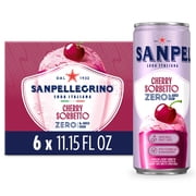 Sanpellegrino Soda Italiana Cherry Sorbetto, 0g Added Sugar, Italian Sparkling Soda 66.954 fl oz