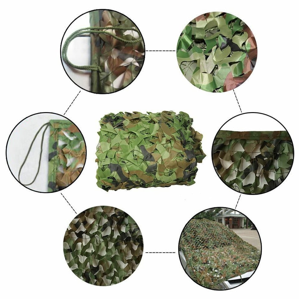 Camo Netting Blinds Great for Sunshade Camping Shooting Hunting Party Decoration, 6.6×10ft