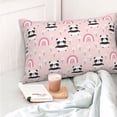 thumbnail image 5 of Kdxio Cotton Pillow Cases 20"x30" Pillowcases,Soft and Breathable Bedroom Pillow Cases-Cute Cartoon Panda, 5 of 8