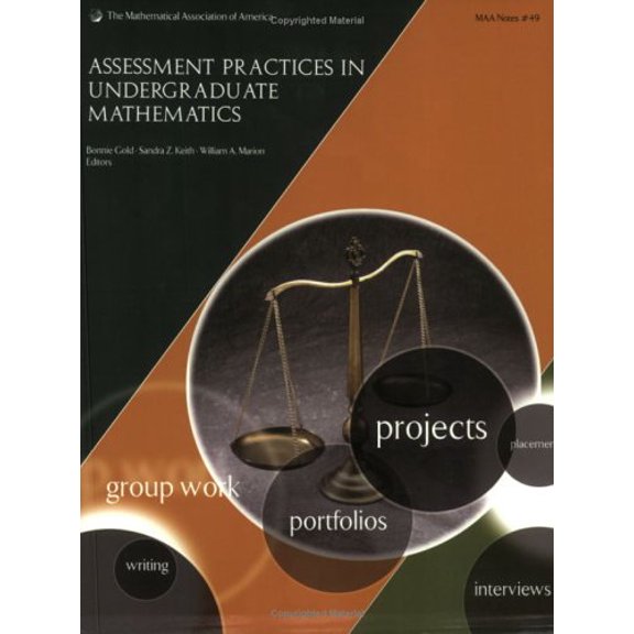 Pre-Owned Assessment Practices in Undergraduate Mathematics (M A A NOTES), 9780883851616, 088385161X, Paperback,