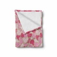 thumbnail image 2 of Valentines Soft Flannel Fleece Throw Blanket, Heart Shaped Cookies Surprise Tasty Goodies for Valentines Day, Cozy Plush for Indoor and Outdoor Use, 60" x 80", Pale Brown Pale Pink, by Ambesonne, 2 of 6