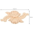 thumbnail image 6 of Growcolor 4Pcs Flower Carved Corner Onlay Applique Door Cabinet Vintage Style Furniture Door Decor(E), 6 of 7