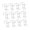 thumbnail image 3 of 12 piezas ganchos para escobilla ducha sobre la puerta, gancho para toallas, gancho para colgar toallas baño, ganchos para ducha Blanco, 3 of 8