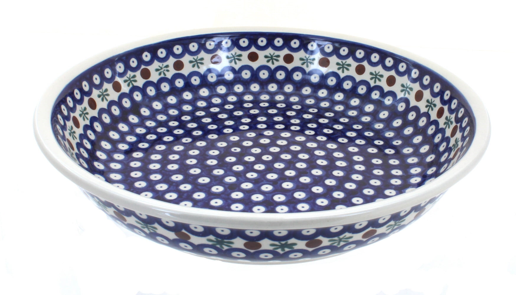 Polish Pottery Nature Large Shallow Serving Bowl - Walmart.com ...