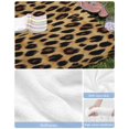thumbnail image 6 of Leopard Print Beach Towels Oversized Super Absorbent, Brown Yellow Retro Animal Fur Pattern Lightweight Bath Towel Quick Dry Sets For Bathroom/Pool/Rv Camping/Beach Play/Gym Room/Picnic 31"x62", 6 of 8