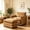 Yellow, variant on RIAFUN Single Armchair with Ottoman, Modern Corduroy Cloud Couch with Convertible Chaise, Oversized 56" Deep Seat Upholstered Sofa Set, Comfy Modular Small Space Furniture for Living Room, Yellow