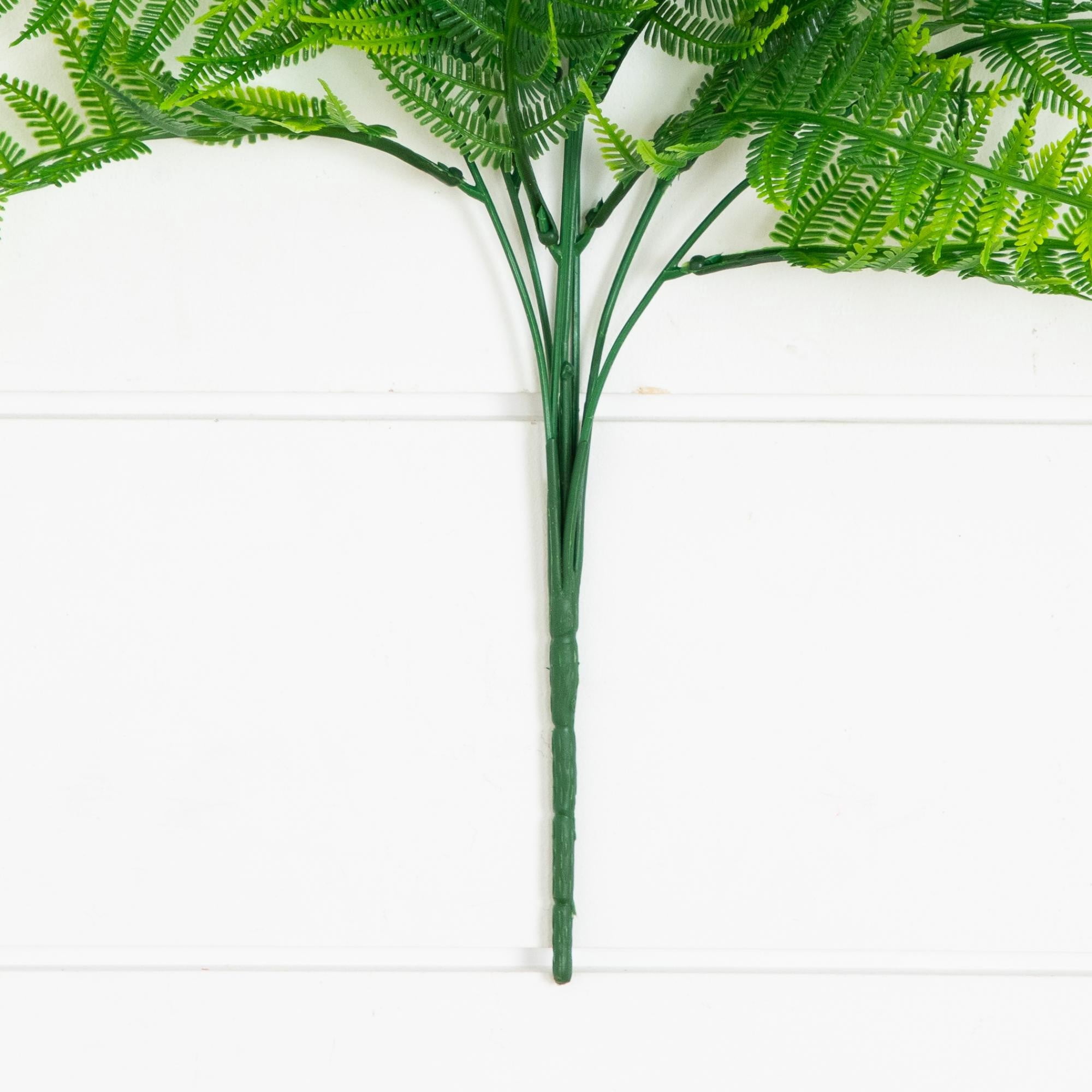 17in. UV Resistant Artificial Fern Bush (Indoor/Outdoor) - Set of 6