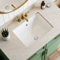 thumbnail image 1 of Horow HWTP-S5138D White Ceramic Undermount Bathroom Sink, 20'' x 15'', 1 of 9