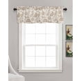 thumbnail image 3 of Vintage Spring Floral Kitchen Valances for Windows Farmhouse Linen Window Valance Curtain for Living Room Window Treatment Summer Farmhouse Botanical Valance Rod Pocket Topper Drape, 54 x 18 Inch, 3 of 6