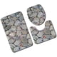 thumbnail image 2 of Juego de alfombras de baño con estampado de piedra 3D, alfombrillas de baño antideslizantes, alfombrillas decorativas para asiento de inodoro, alfombra 3 piezas seitruly JJ25267-06, 2 of 5