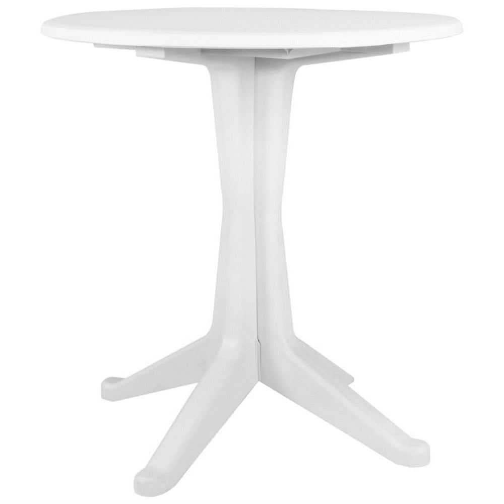 vidaXL Garden Table White 27.6" Plastic