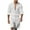 White, variant on Paiyanr Cotton Linen Sets for Men Summer Breathable Shirts Shorts 2 Piece Outfits Solid Color Casual Long Sleeves Drawstring Waist Beach Shorts Sets