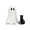 C, variant on Under 1 dollar Halloween Savings Cute Ghost Resin Figurines Halloween Mini Decor Statues for Tabletop Shelf Ornament Halloween Decorations indoor Outdoor
