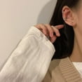 thumbnail image 2 of HAHDAXIA Ear Cuff Earrings for Women Non Piercing Rhinestones Earrings Leaf Ear Cuff Fake Earrings for Girls, 2 of 7
