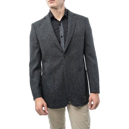 Gallo Men's Dark Grey Classic fit Intalian Style Wool Suit - Walmart.com