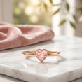 thumbnail image 6 of Rosec Jewels Lab Grown Pink Diamond Promise Ring IGI Certified - Bezel Set Diamond Ring - 1 Ct - E-VS1 Grade - Gift for Special Occasions, 14K Rose Gold, US 5.00, 6 of 8