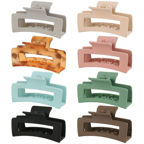 Fiudx Pinza para El Cabello, Elegante Accesorio con Diseño de Escarcha, Pinza de Plástico Ps Resistente, Pinza de Moda Femenina, Mejora El Peinado de Uso Diario, Perfecta para Niñas, Fácil de Aplicar