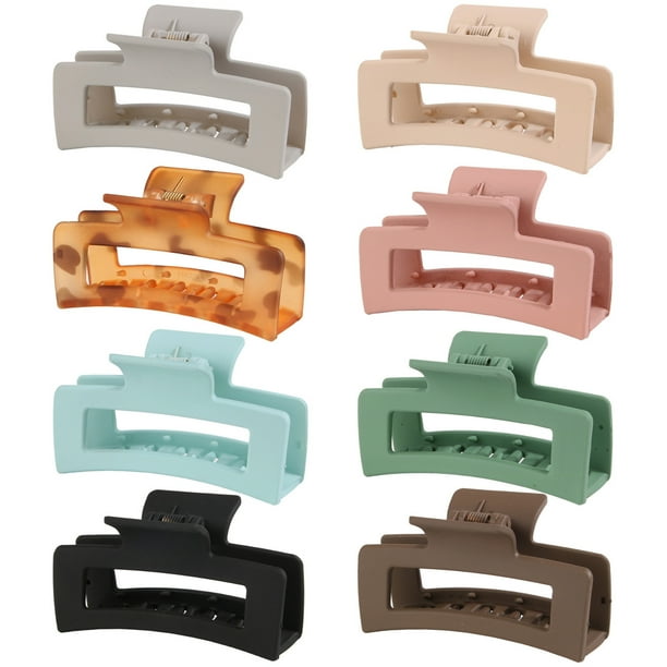 Xihbxyly Pinza para El Cabello Esmerilada, Elegante Accesorio de Plástico, Hermoso Diseño para Un Uso Fácil, Perfecta para Cualquier Peinado, para Uso Diario, Fiestas y Eventos, Ideal para Mujeres y