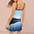 thumbnail image 2 of Lake Mountains Trees Sky Reflections Slip Dress Dress Summer Elegant Women's Dress Women's Clothing, 2 of 6