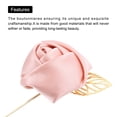 thumbnail image 4 of Ramilletes de Rosa Unique Bargains para Novio Alfileres Ceremonia de Boda 6 Pcs Rosa Claro, 4 of 5