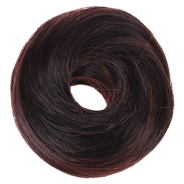 Moño liso, pieza de cabello, moño, coletero para mujer, extensión de moño recogido, coleta, moño de dona para mujer