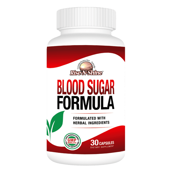Blood Sugar Support by Rise-N-Shine with  Cinnamon Bark, Gymnema Sylvestre, Banaba Leaf, and Bitter Melon- 30 Ct.