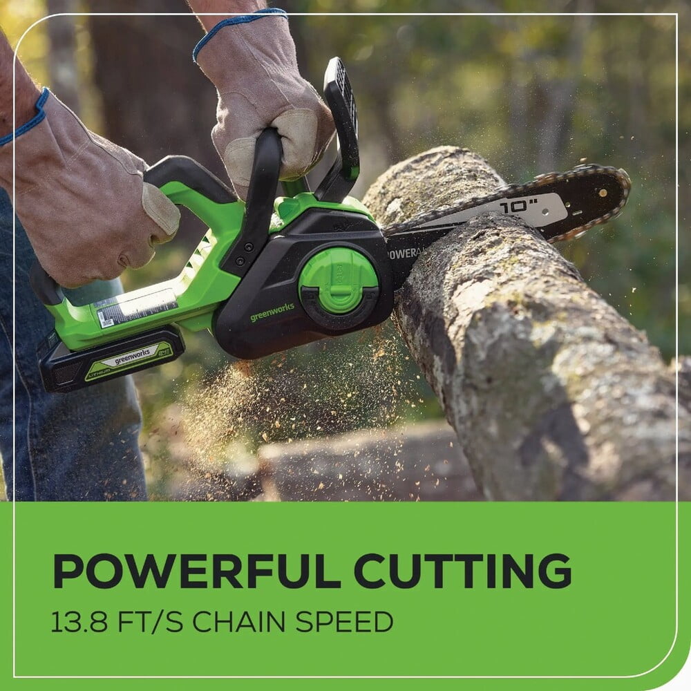Greenworks Tools Greenworks 24V 10" Cordless Chainsaw Kit