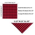 thumbnail image 2 of Bandanas para perros Gofshy, XL, 53 x 53 cm, paquete de 6 colores a cuadros, 2 of 8