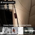 thumbnail image 2 of EKR Custom Fit Bronco Seat Covers for Ford Bronco 4Drs 2021-2026(No Raptor) Outer Banks/Badlands/Base (Rear 4/6 Split W/Armrest)-Full set Waterproof Faux Leather(Beige), 2 of 6