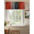 thumbnail image 2 of Valances for Windows Red Black Rod Pocket Cafe Window Treatments Valance Curtains for Kitchen Bathroom Laundry Basement Windows 42"x12", 2 of 9