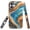 Blue resin wood grain, variant on for iPhone 17 Pro Max Case, 2-Layer Protection TPU Silicone and Pc Hard Shell, Blue Abalone Mollusk Shell Tough Pattern Design，Anti-Drop, Aesthetic Protection of Phone Cases