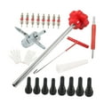thumbnail image 2 of Kit de herramientas de cambio rápido para válvula de neumático, extractor de vástago de válvula, herramienta de extracción, reemplazo para motocicleta Rojo 22 Piezas, 2 of 8