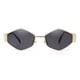 thumbnail image 1 of Lentes de Sol SDINM Hexágono Retro de Metal Dorado para Mujer, 1 of 7
