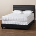thumbnail image 4 of Baxton Studio Ansa Modern and Contemporary Dark Gray Fabric Upholstered Queen Size Bed, 4 of 8
