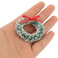 thumbnail image 2 of 10 mini coronas navideñas para manualidades, coronas pequeñas para decoración de interiores, adornos en miniatura para árboles pequeños para manualidades de coronas de invierno y decoración navideña, 2 of 5