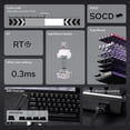 thumbnail image 3 of Teclado EPOMAKER Aula WIN60 HE 60% cableado magnético negro, 3 of 8