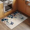 thumbnail image 2 of Weeping Blue Floral Entryway Rug 2'x3'&nbsp; Non Slip Front Door Mats, Spring Butterflies Flowers Linen Entrance Rugs Indoor Outdoor Carpet, Washable Floor Mats Small Area Rug for Bedroom Kitchen, 2 of 8