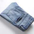 thumbnail image 4 of SBYOJLPB Men Pants Men'S High-End Stretch Nostalgic Frayed Slim-Fit Jeans, 4 of 8