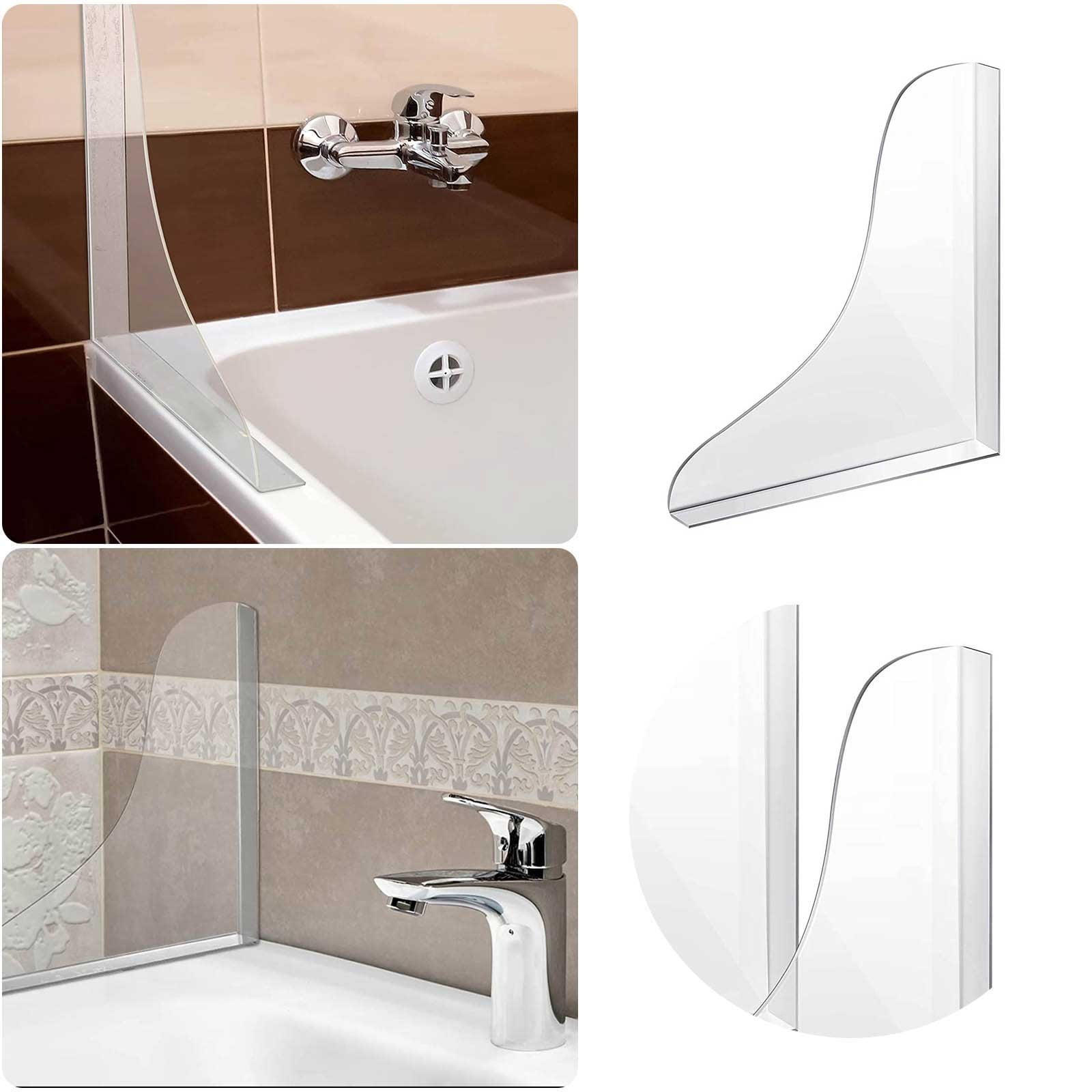 1 Pieces Bathtub Shower Splash Guard Bathroom Bath Tub Splash Guards
