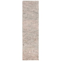 SAFAVIEH Casablanca Milka Geometric Runner Rug, Ivory/Pink, 2'3" x 8'