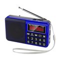 thumbnail image 3 of Radio portátil FM / AM (MW) / SW / USB / Micro-SD / MP3, estación de radio con botones grandes y pantalla grande, radio portátil recargable con batería de 1200 mAh (azul) Sin marca Otros accesorios de domótica, 3 of 4