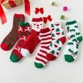 thumbnail image 6 of Xmarks Adult Christmas Holiday Socks Warm Winter Cozy Socks Fuzzy Socks With Plus Size And Anti-Slip Bottom, 6 of 7