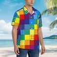 thumbnail image 4 of Romania Flag Mens Hawaiian Shirt Short Sleeve Casual Button Up Tropical Summer Beach Shirt, 4 of 9
